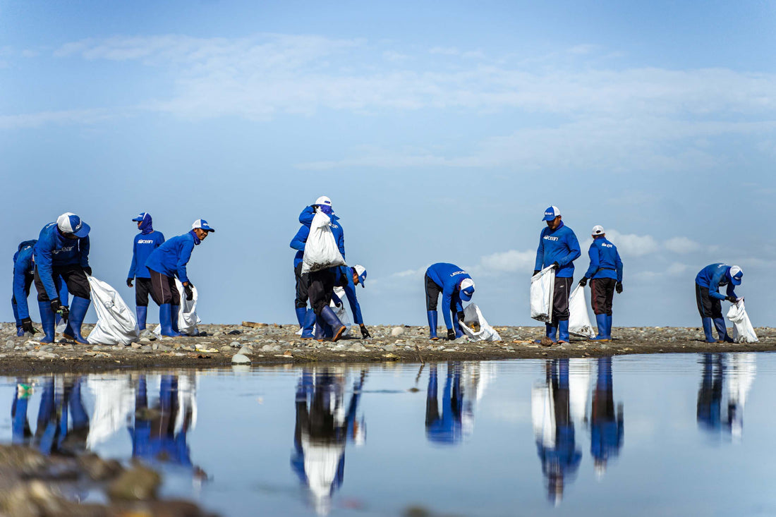 4Ocean Crew beim Müllsammeln