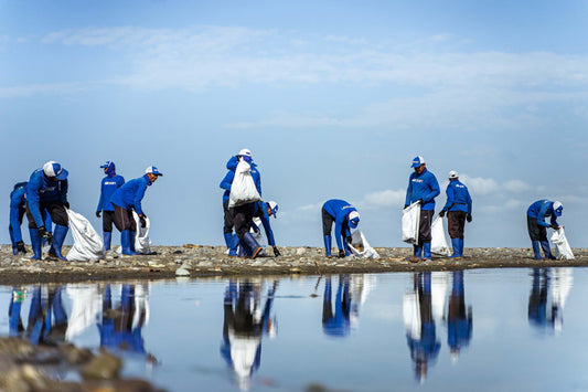 4Ocean Crew beim Müllsammeln